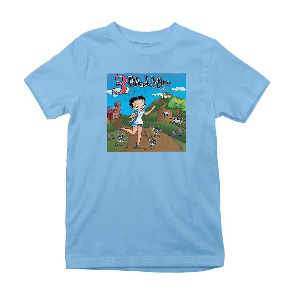 Betty Boop Three Blind Mice Kids T-Shirt