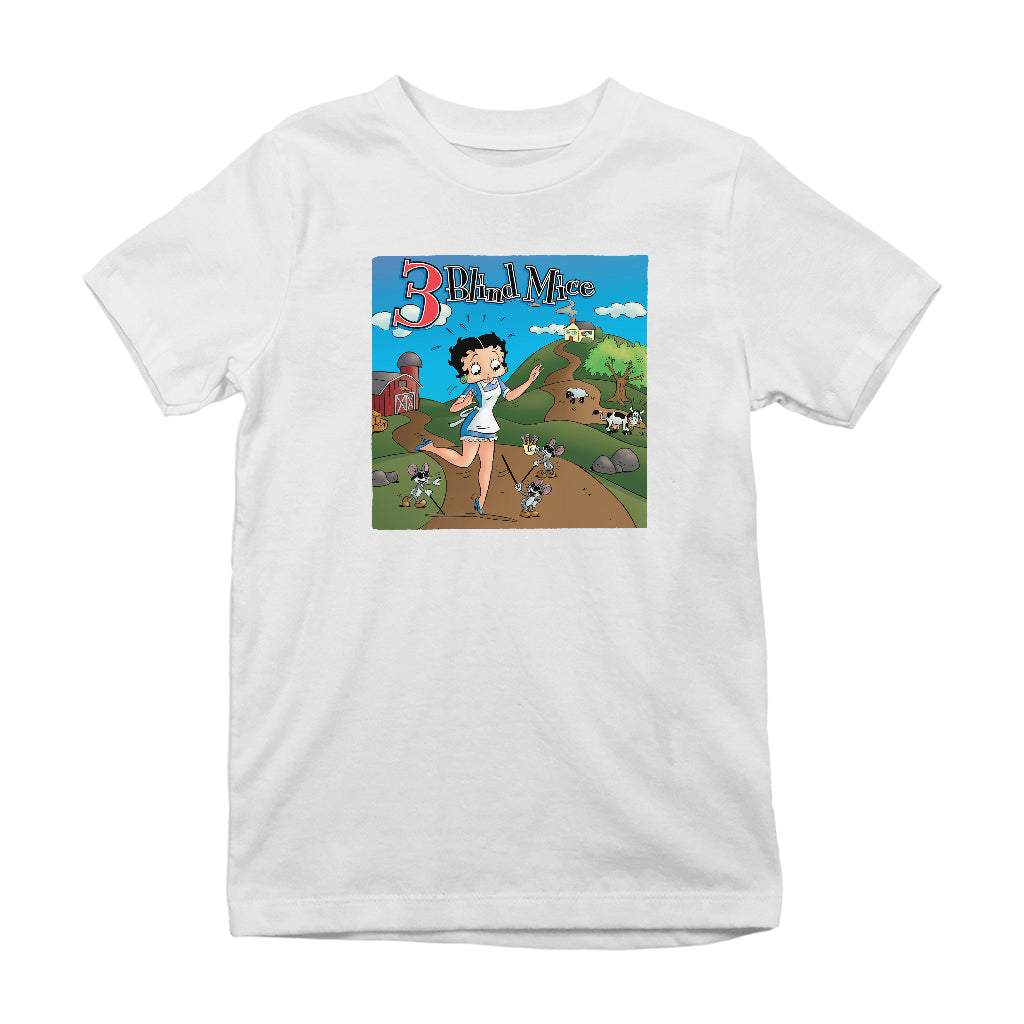 Betty Boop Three Blind Mice Kids T-Shirt