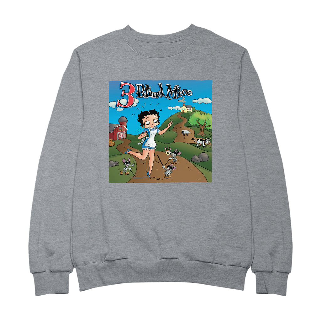Betty Boop Three Blind Mice Men's Sweatshirt