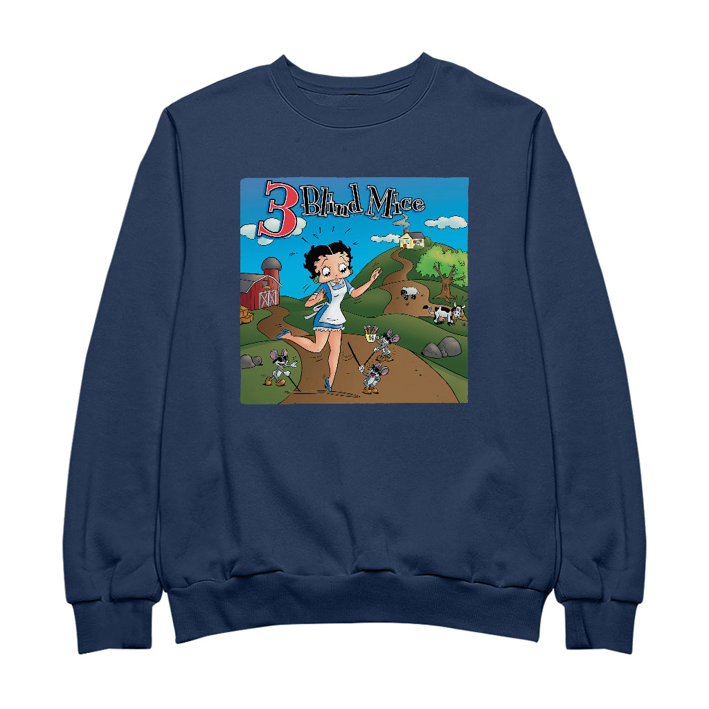 Betty Boop Three Blind Mice Men's Sweatshirt