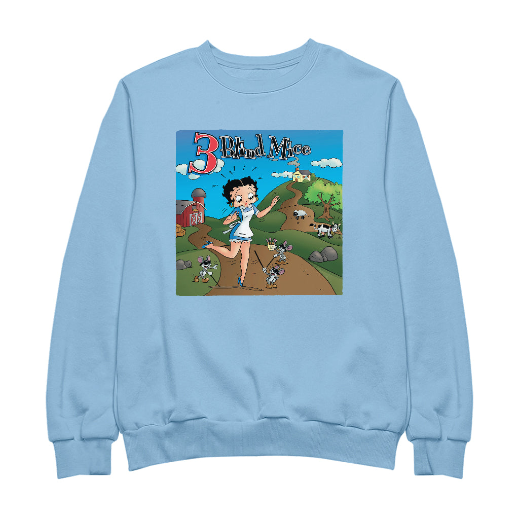 Betty Boop Three Blind Mice Men's Sweatshirt