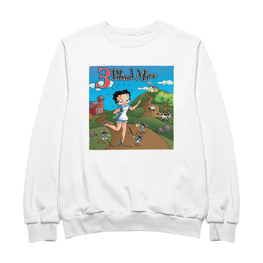 Betty Boop Three Blind Mice Men's Sweatshirt