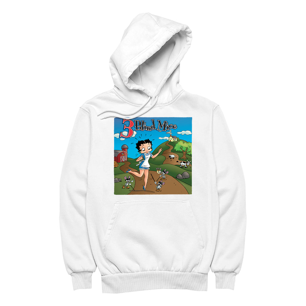 Betty Boop Three Blind Mice Women's Hooded Sweatshirt