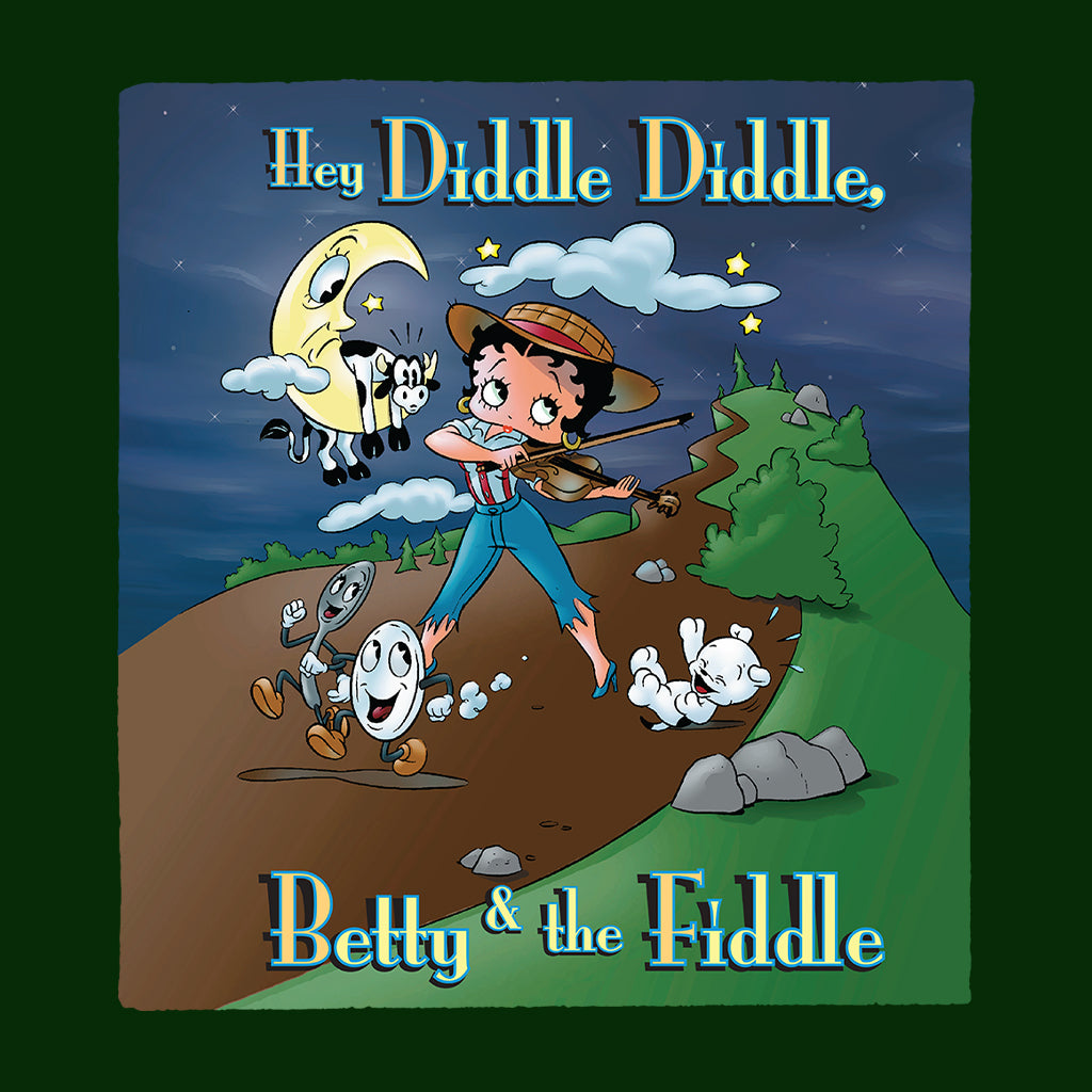 Betty Boop Betty And The Fiddle Kids Hooded Sweatshirt