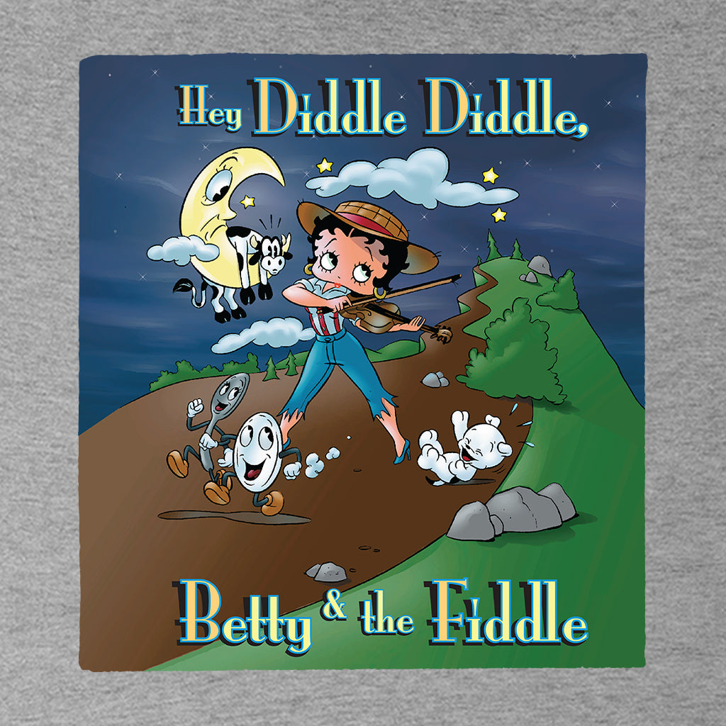 Betty Boop Betty And The Fiddle Kids Hooded Sweatshirt
