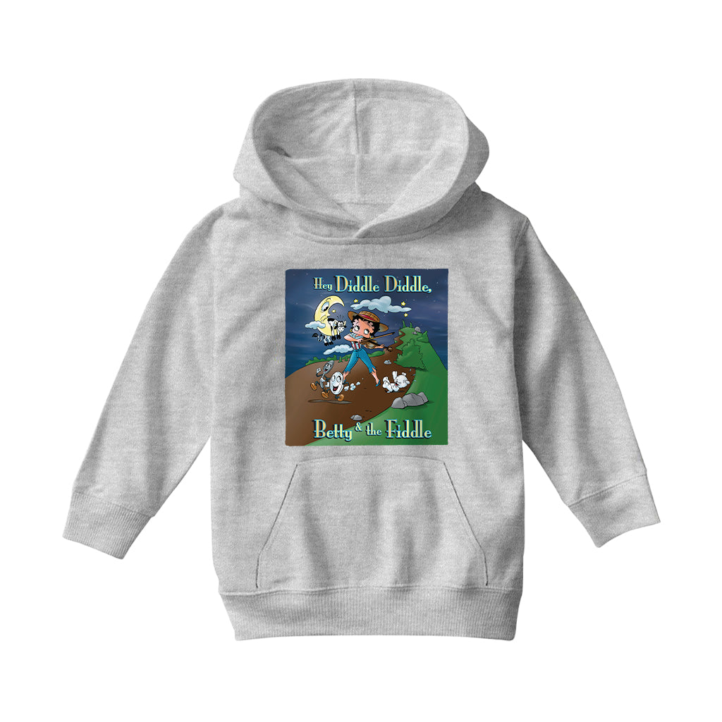 Betty Boop Betty And The Fiddle Kids Hooded Sweatshirt