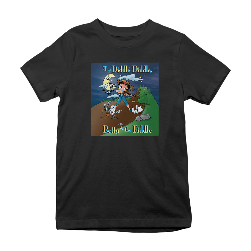 Betty Boop Betty And The Fiddle Kids T-Shirt
