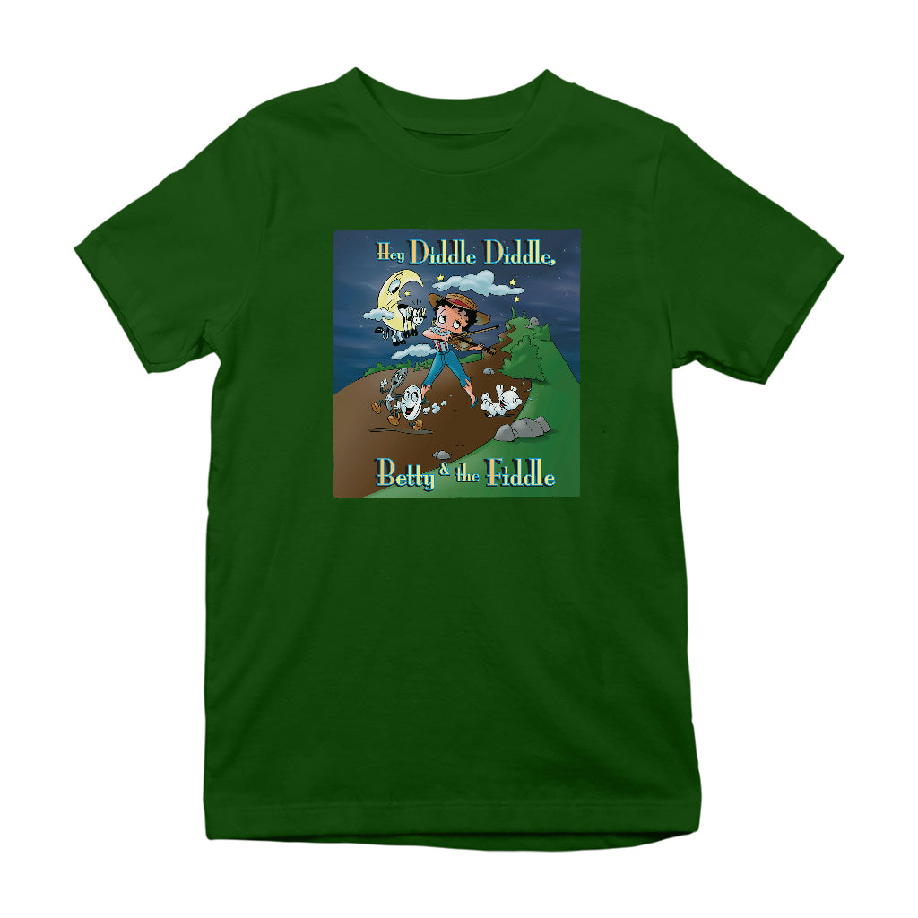 Betty Boop Betty And The Fiddle Kids T-Shirt
