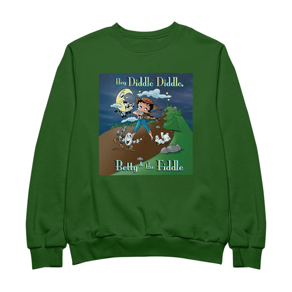 Betty Boop Betty And The Fiddle Men's Sweatshirt
