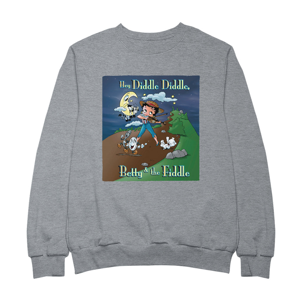 Betty Boop Betty And The Fiddle Men's Sweatshirt