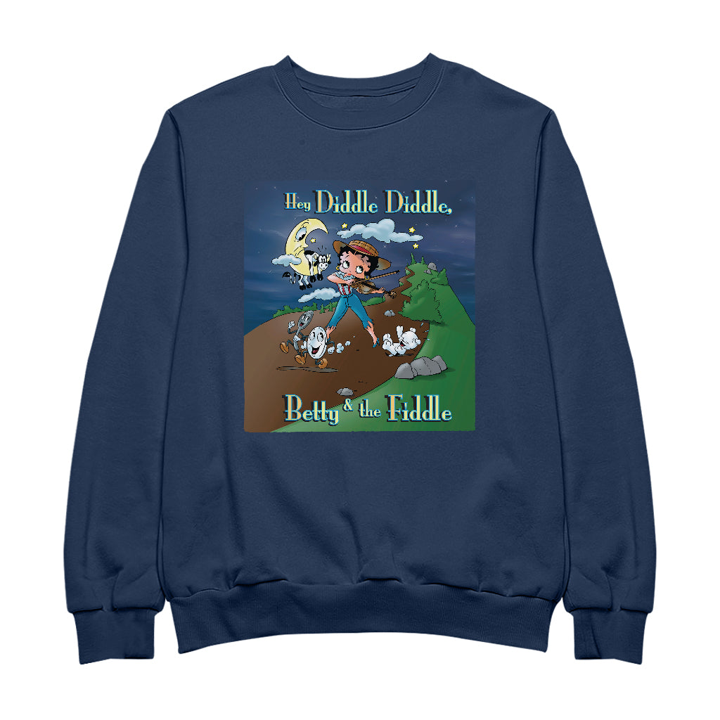 Betty Boop Betty And The Fiddle Men's Sweatshirt