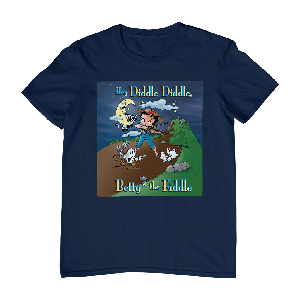 Betty Boop Betty And The Fiddle Men's T-Shirt