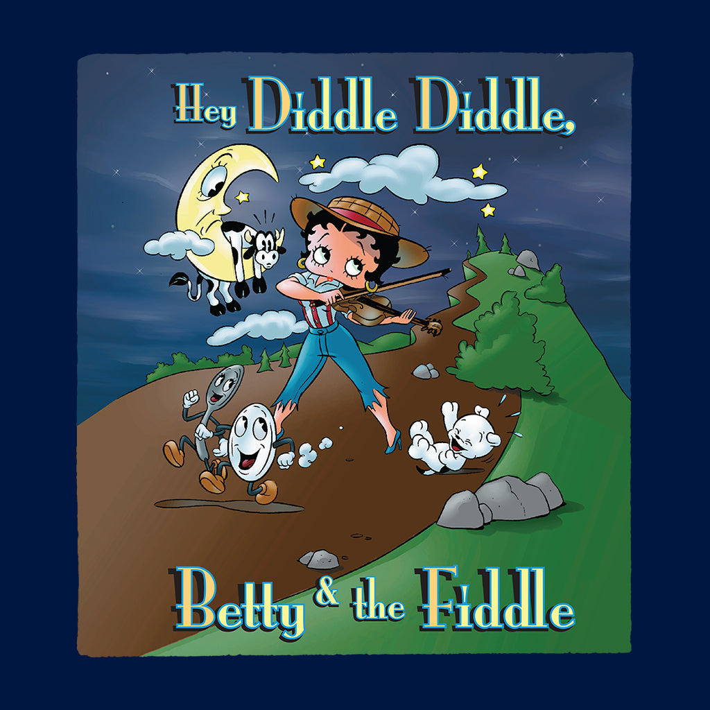 Betty Boop Betty And The Fiddle Kids Hooded Sweatshirt