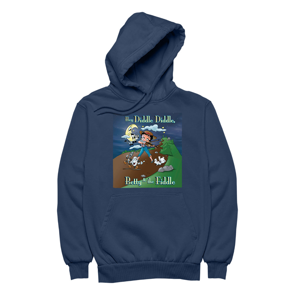 Betty Boop Betty And The Fiddle Women's Hooded Sweatshirt