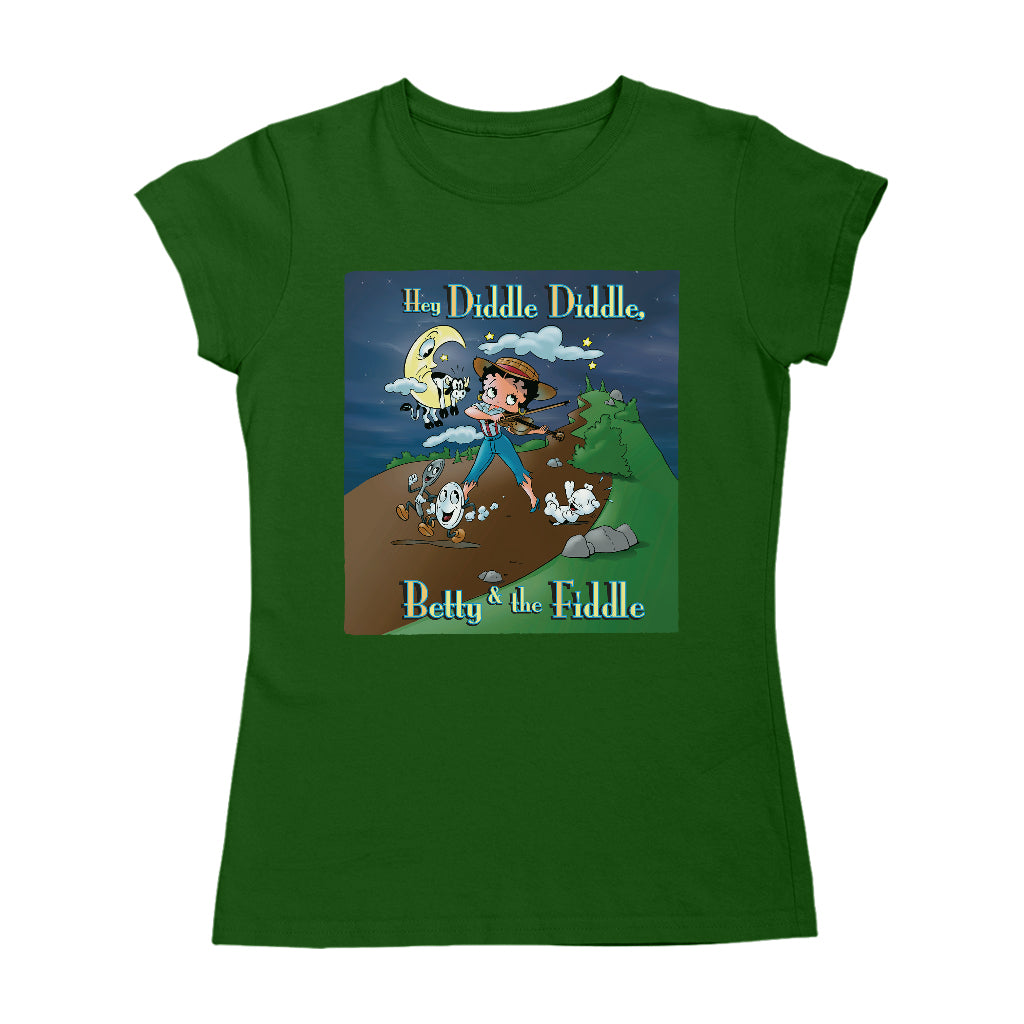 Betty Boop Betty And The Fiddle Women's T-Shirt