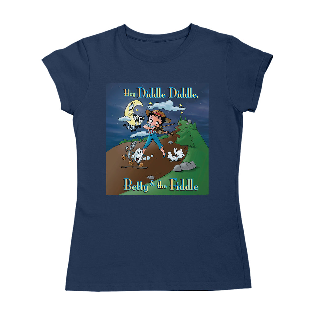 Betty Boop Betty And The Fiddle Women's T-Shirt