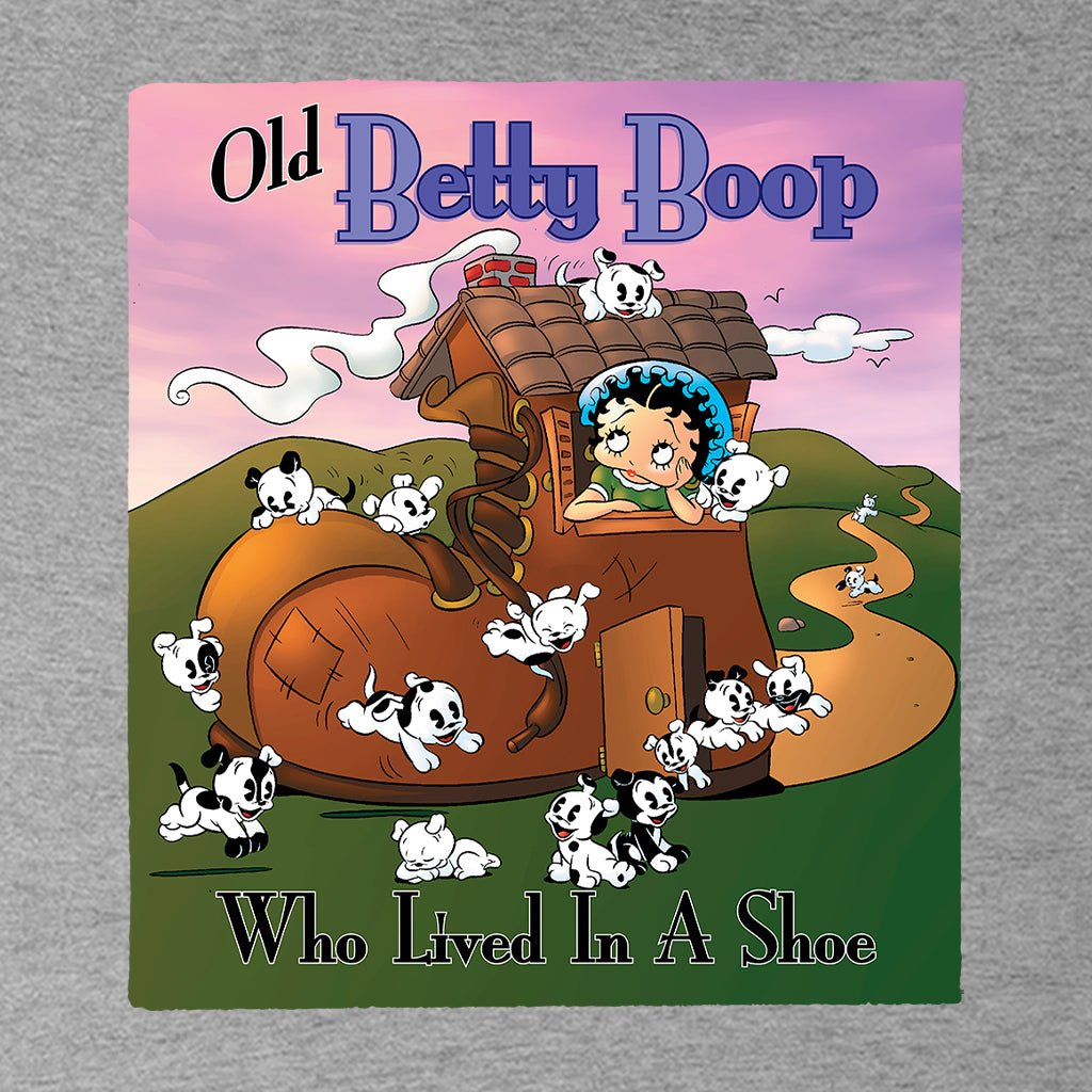 Betty Boop Old Betty Boop Who Lived In A Shoe Kids Hooded Sweatshirt