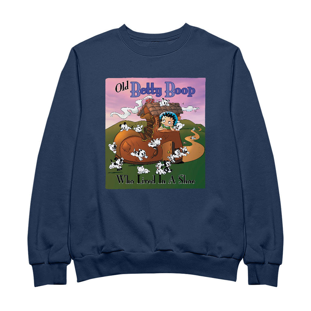 Betty Boop Old Betty Boop Who Lived In A Shoe Men's Sweatshirt