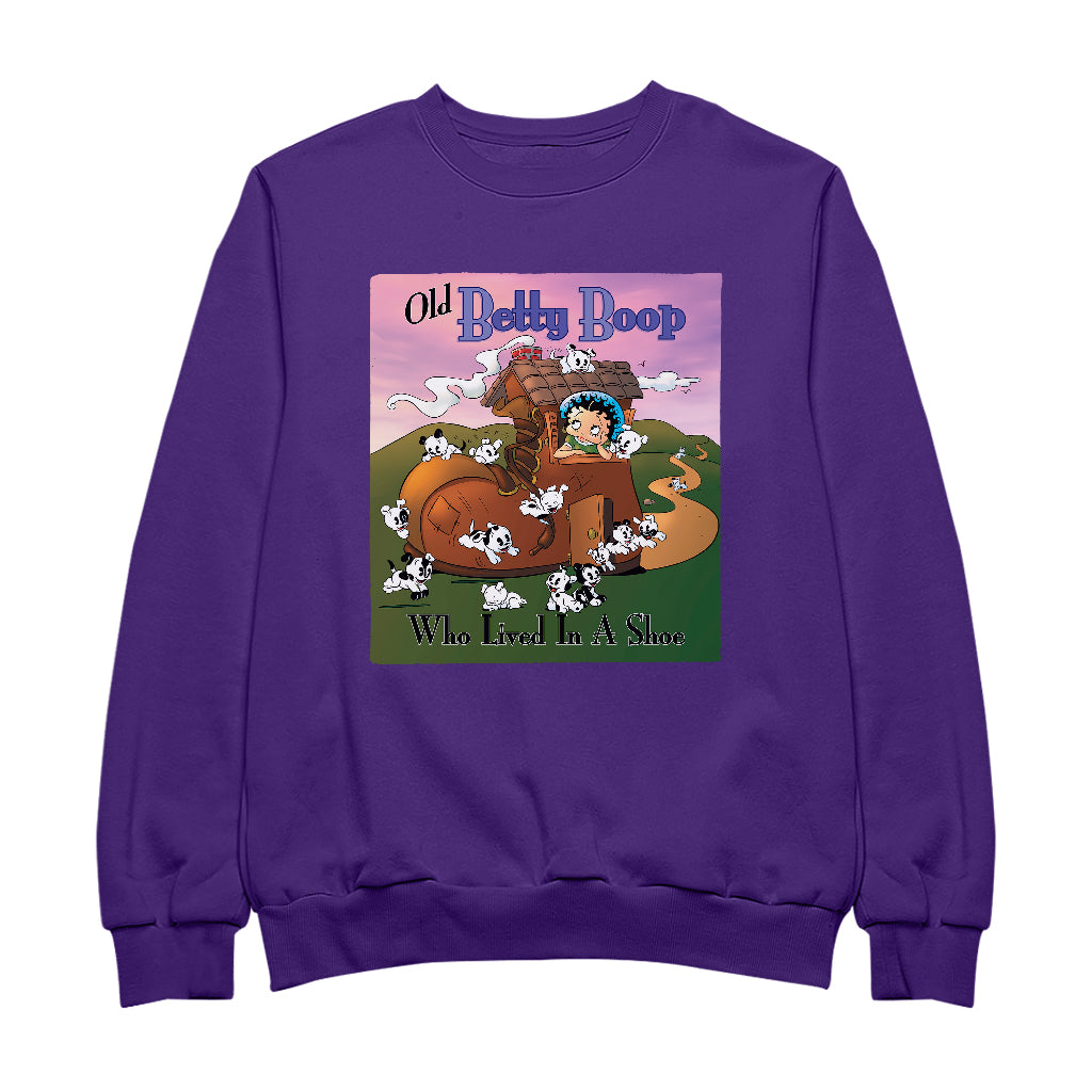 Betty Boop Old Betty Boop Who Lived In A Shoe Men's Sweatshirt