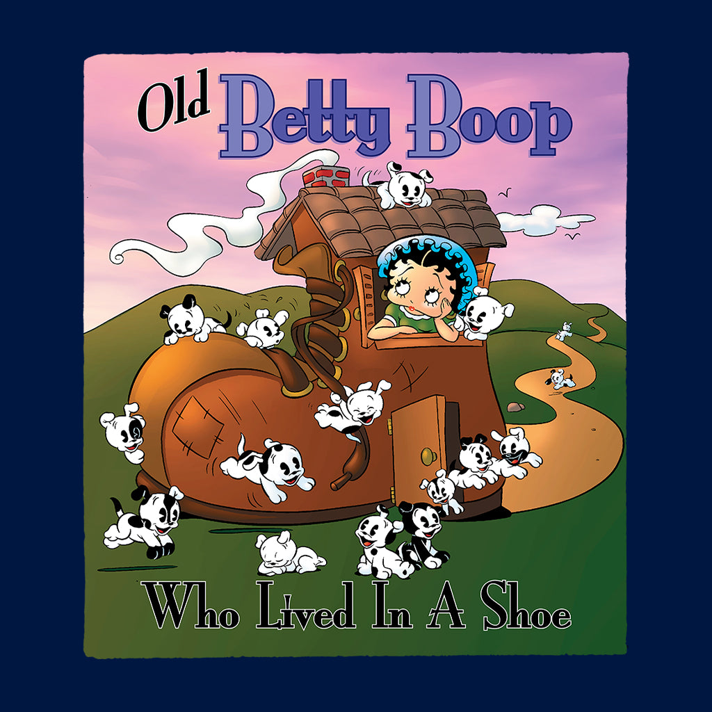 Betty Boop Old Betty Boop Who Lived In A Shoe Kids Hooded Sweatshirt