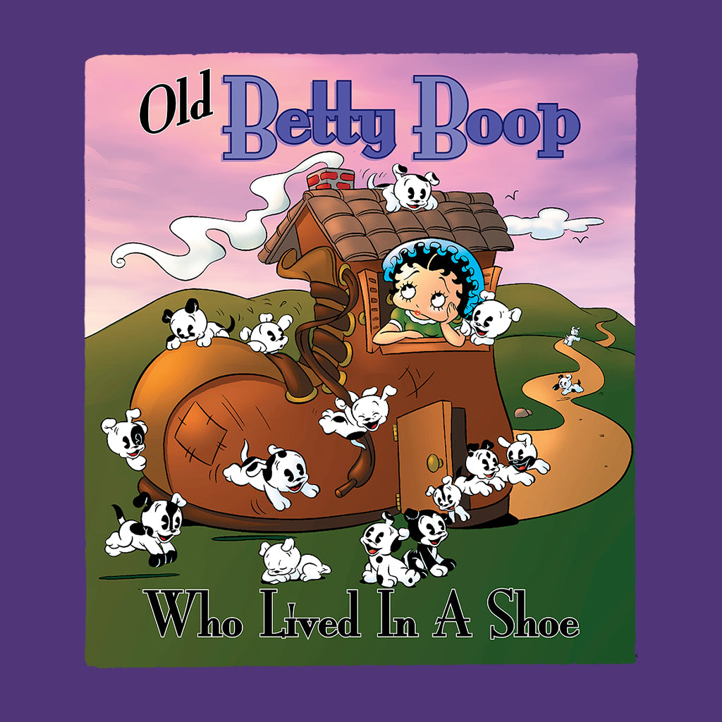 Betty Boop Old Betty Boop Who Lived In A Shoe Kids Hooded Sweatshirt