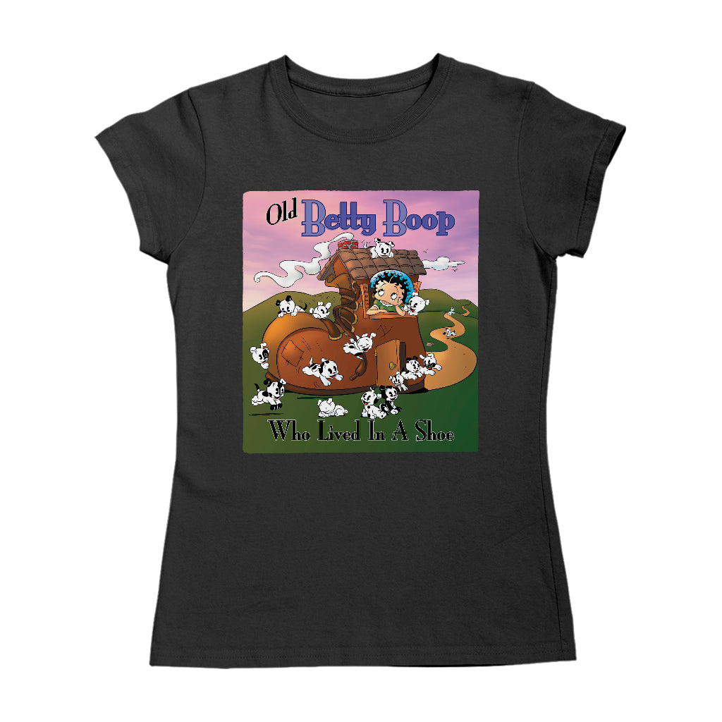 Betty Boop Old Betty Boop Who Lived In A Shoe Women's T-Shirt