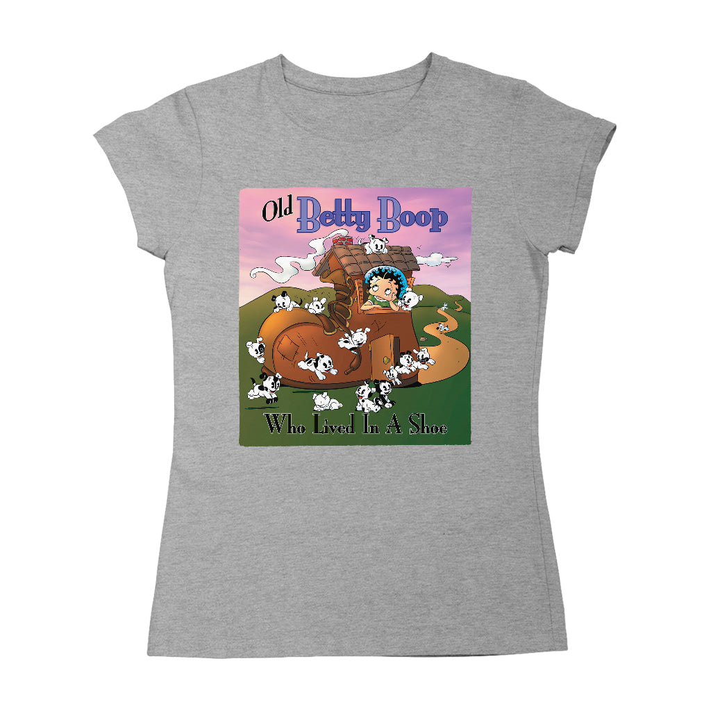 Betty Boop Old Betty Boop Who Lived In A Shoe Women's T-Shirt