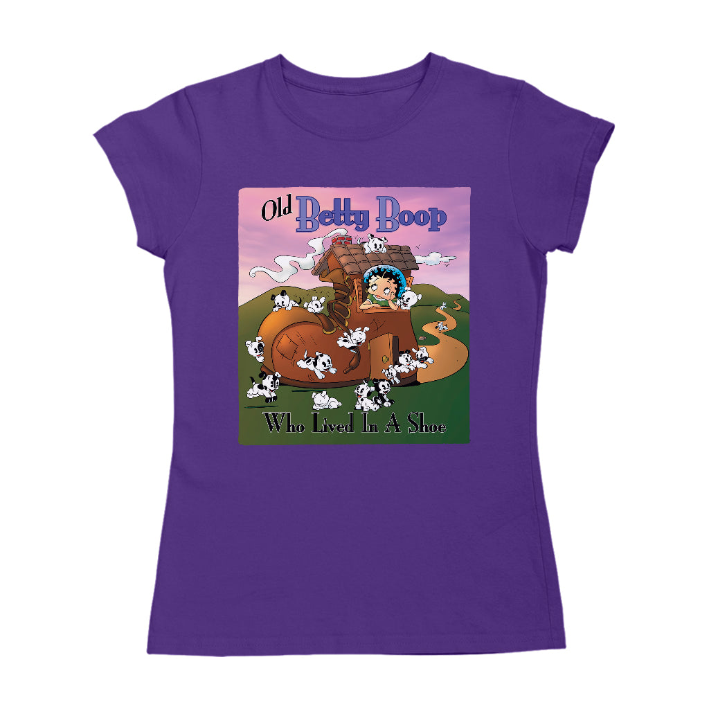 Betty Boop Old Betty Boop Who Lived In A Shoe Women's T-Shirt