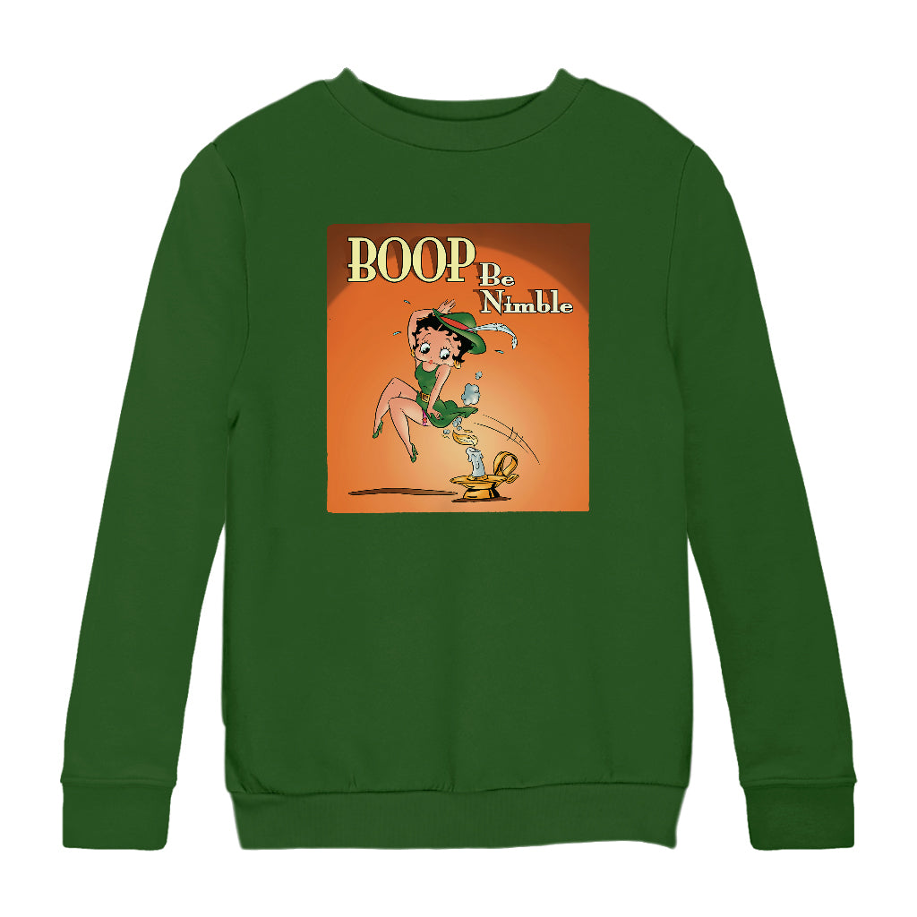 Betty Boop Boop Be Nimble Kids Sweatshirt