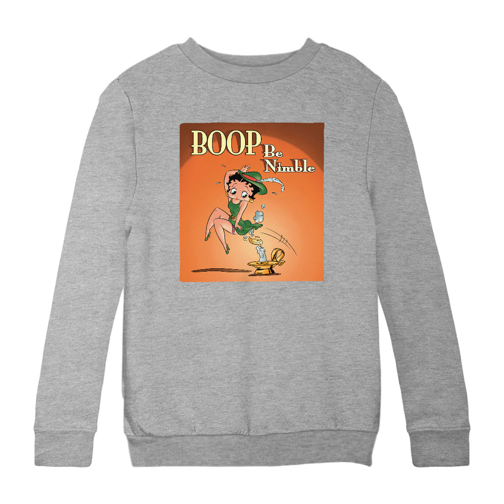 Betty Boop Boop Be Nimble Kids Sweatshirt