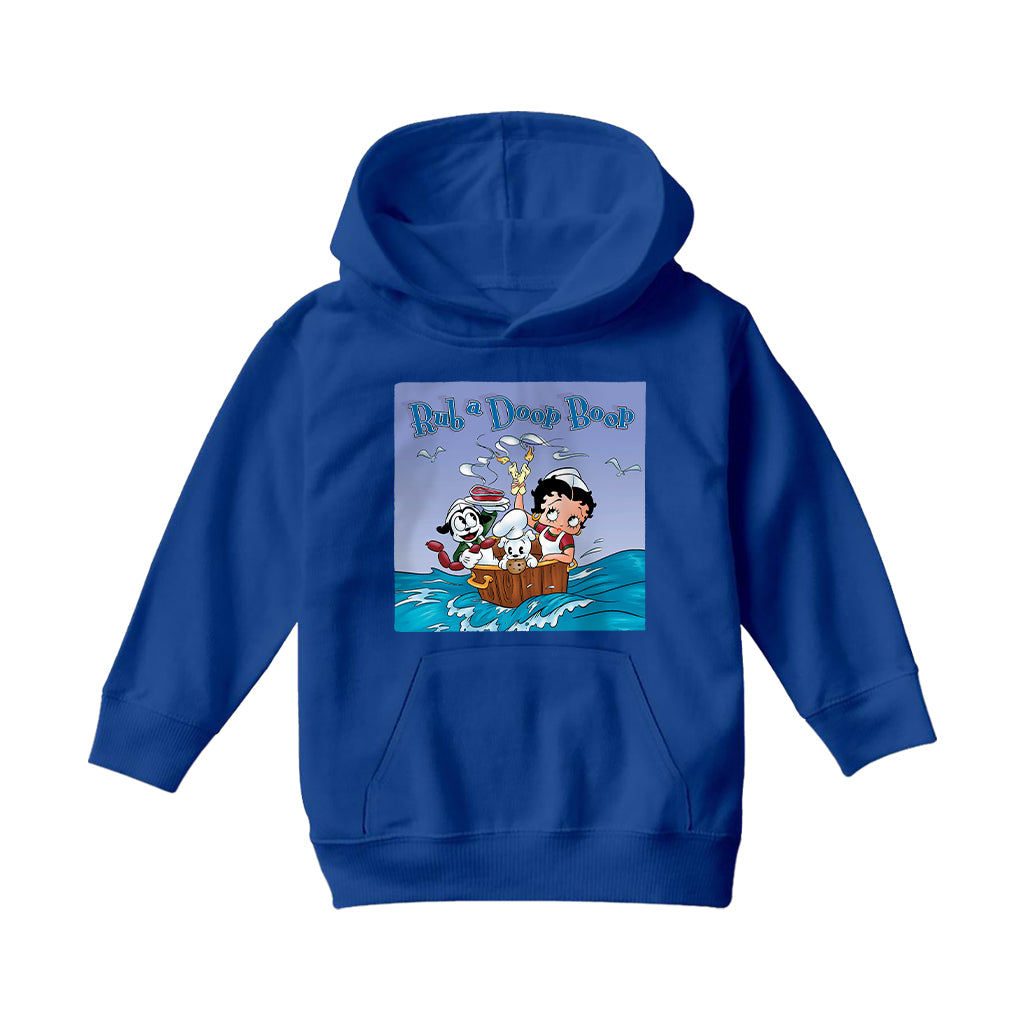 Betty Boop Rub A Doop Boop Kids Hooded Sweatshirt