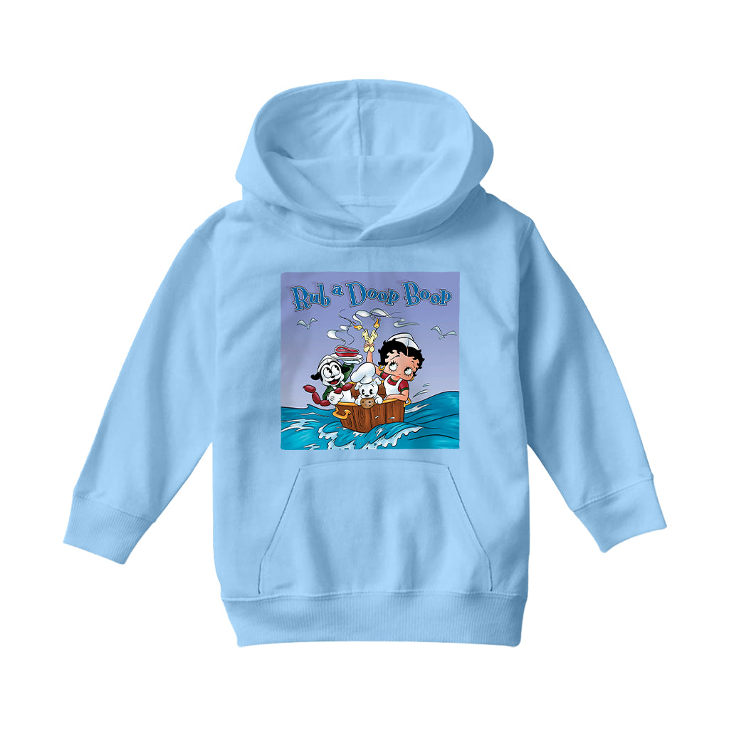 Betty Boop Rub A Doop Boop Kids Hooded Sweatshirt