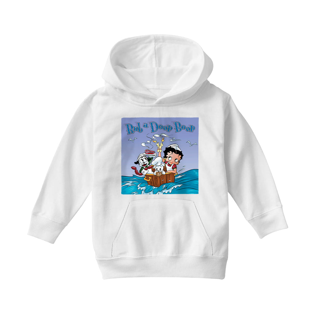 Betty Boop Rub A Doop Boop Kids Hooded Sweatshirt