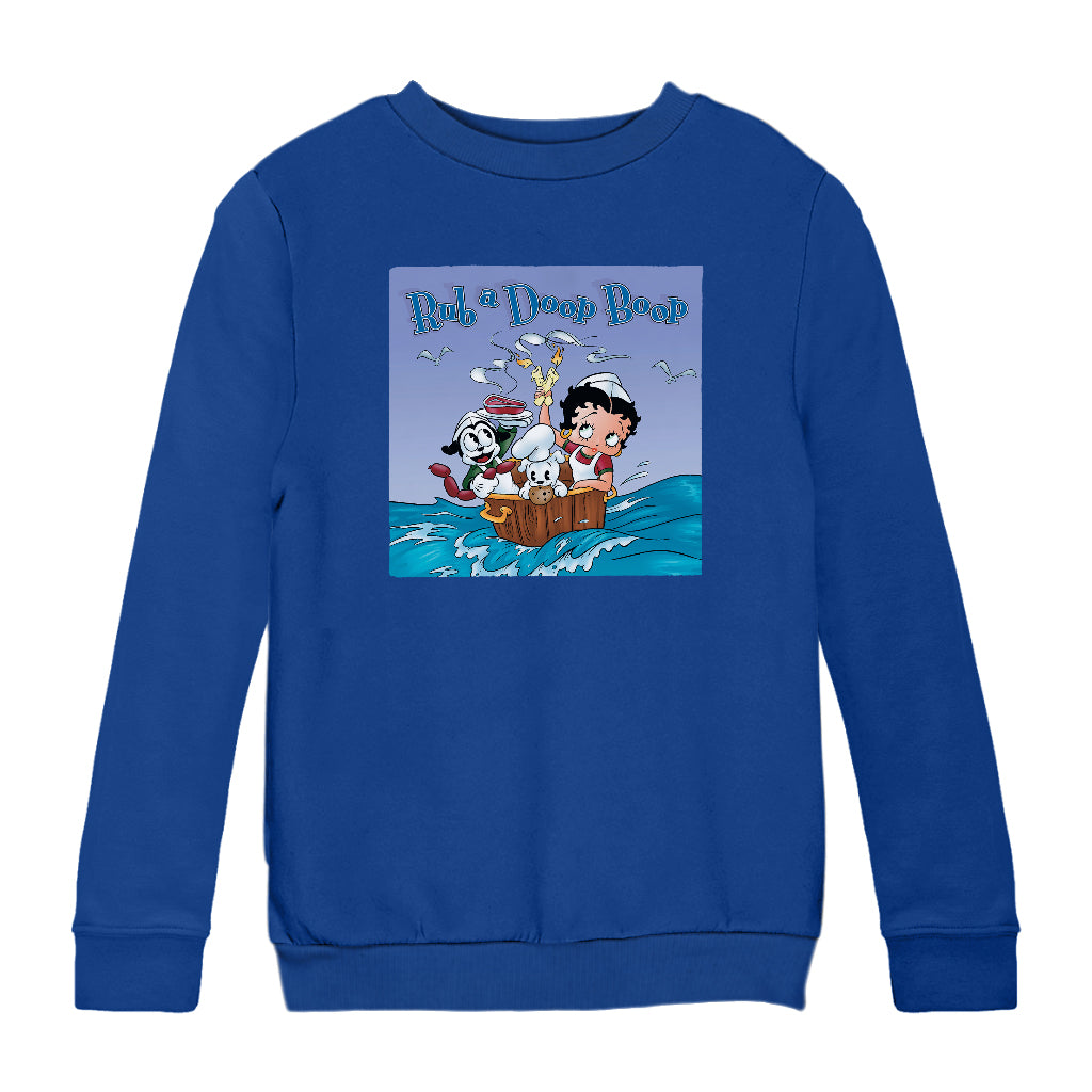 Betty Boop Rub A Doop Boop Kids Sweatshirt