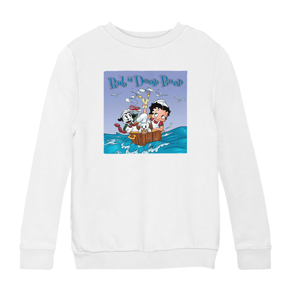 Betty Boop Rub A Doop Boop Kids Sweatshirt