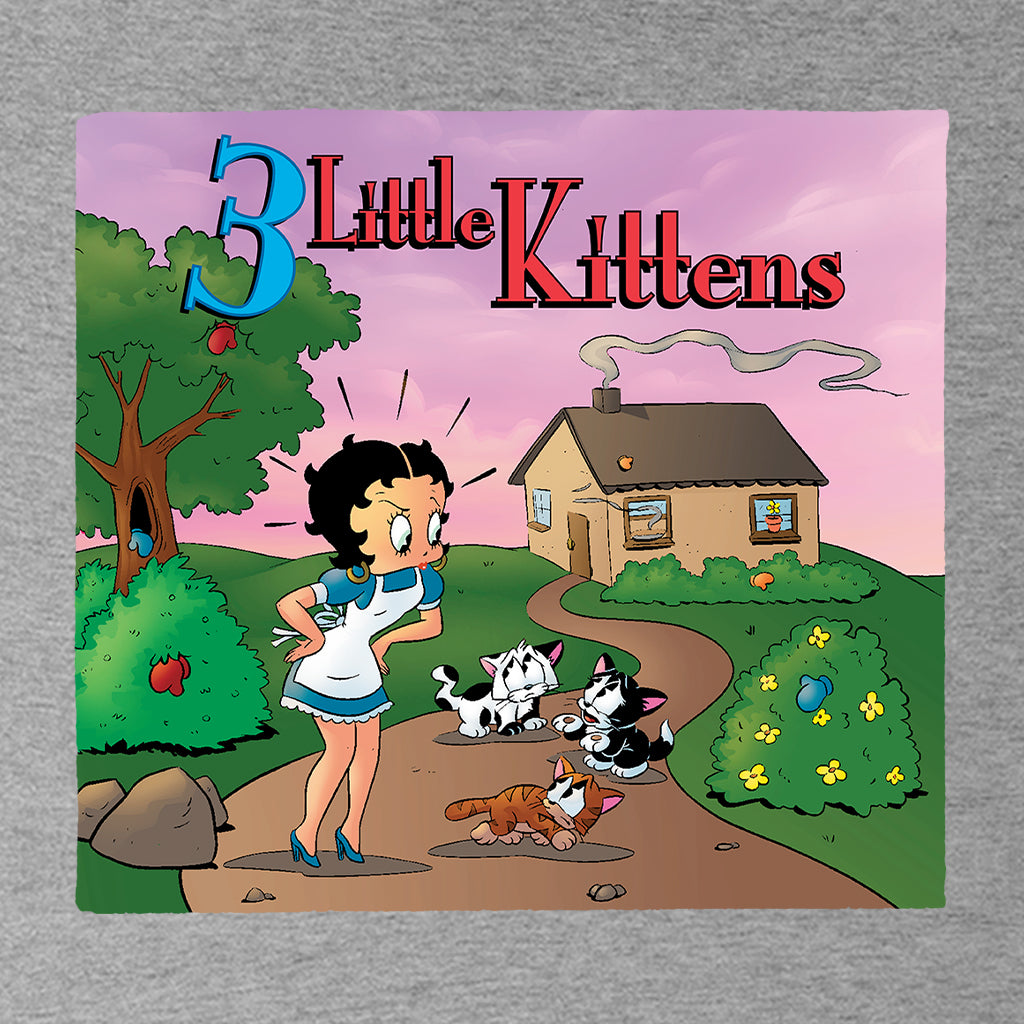 Betty Boop Three Little Kittens Kids Hooded Sweatshirt