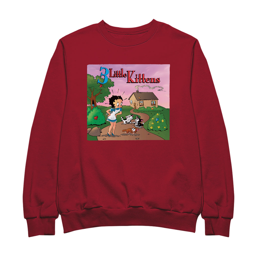 Betty Boop Three Little Kittens Men's Sweatshirt