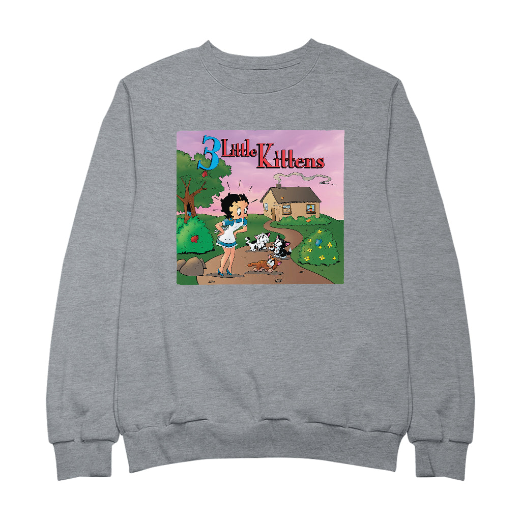 Betty Boop Three Little Kittens Men's Sweatshirt