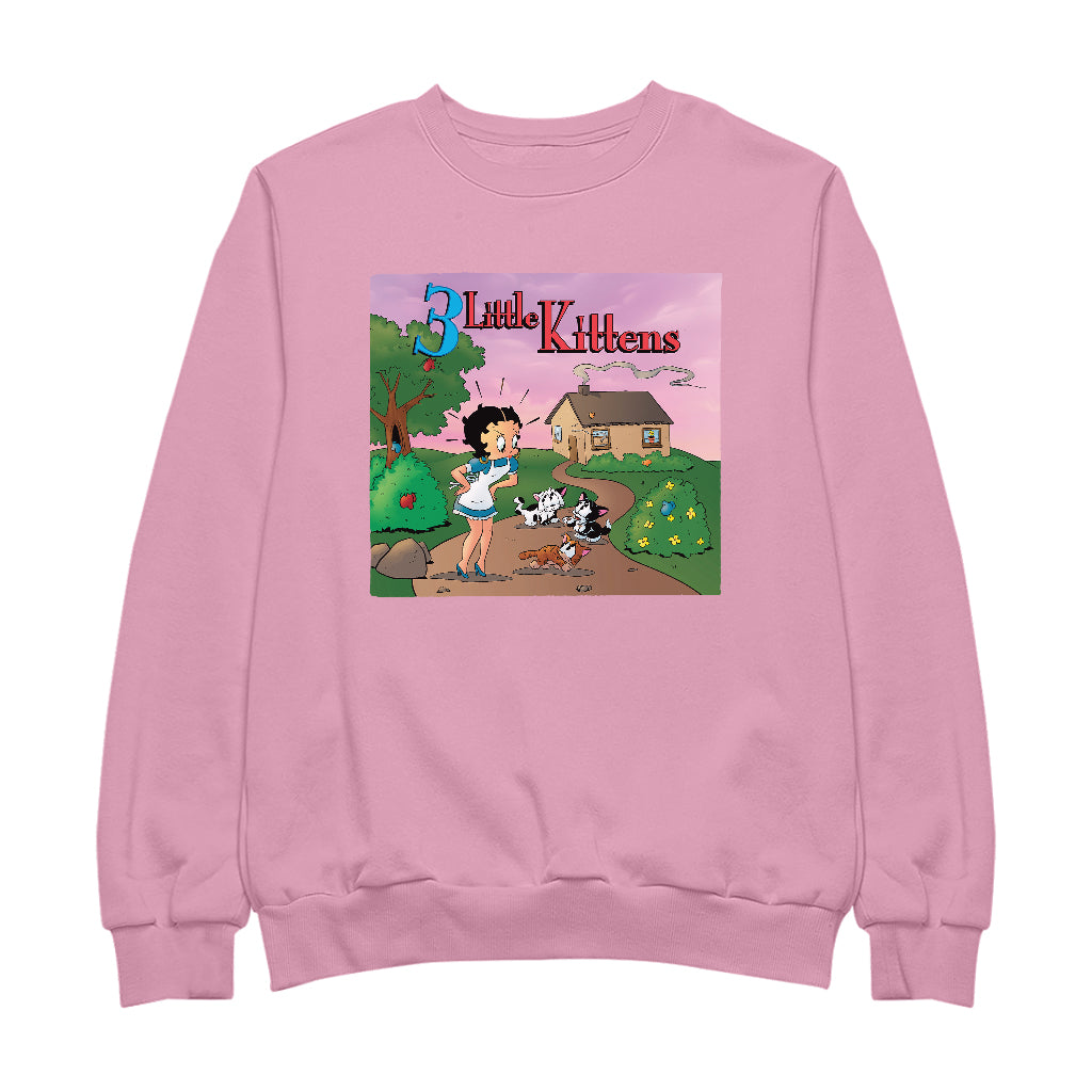 Betty Boop Three Little Kittens Men's Sweatshirt