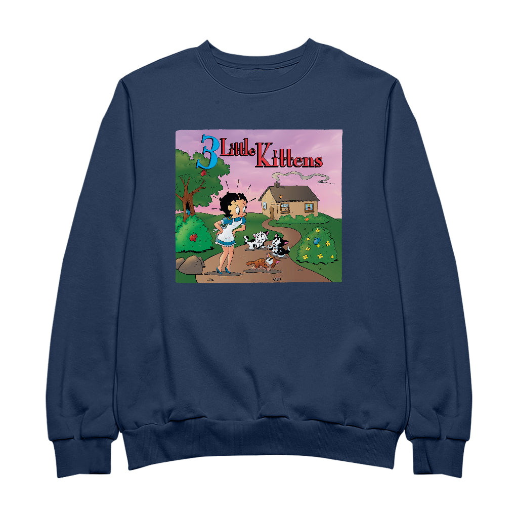 Betty Boop Three Little Kittens Men's Sweatshirt