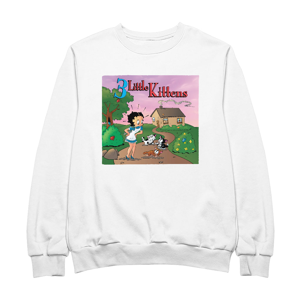 Betty Boop Three Little Kittens Men's Sweatshirt
