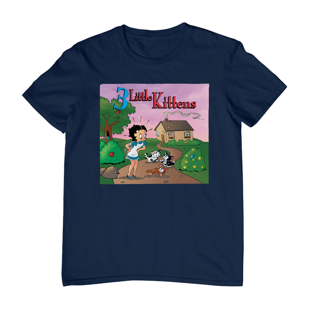 Betty Boop Three Little Kittens Men's T-Shirt