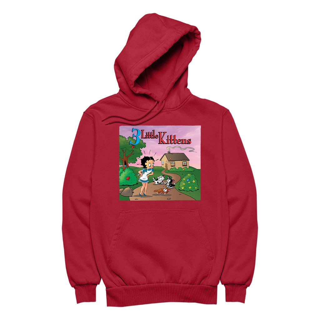 Betty Boop Three Little Kittens Women's Hooded Sweatshirt