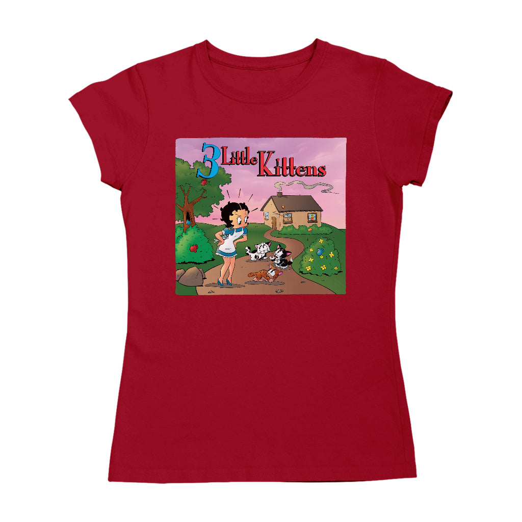 Betty Boop Three Little Kittens Women's T-Shirt