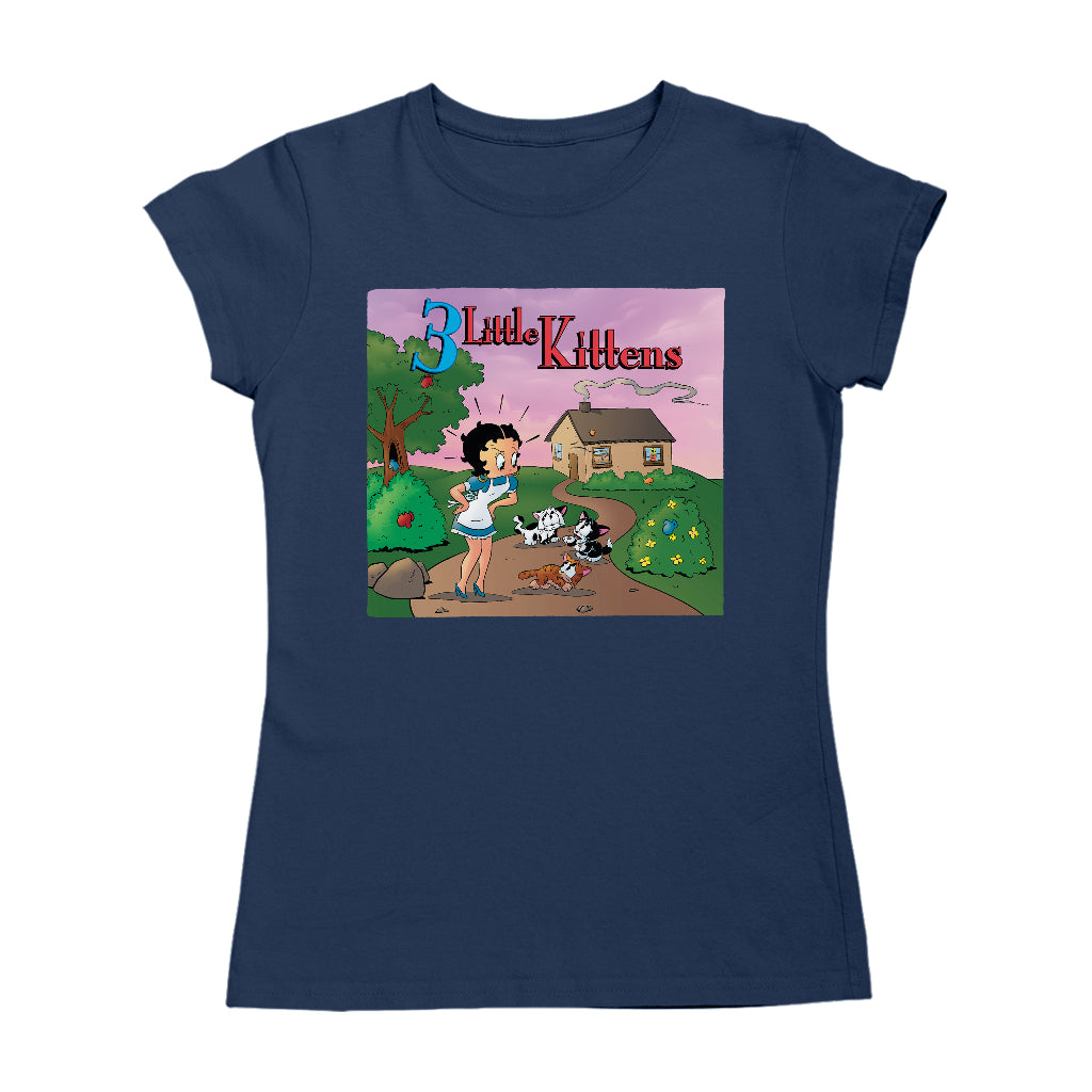 Betty Boop Three Little Kittens Women's T-Shirt