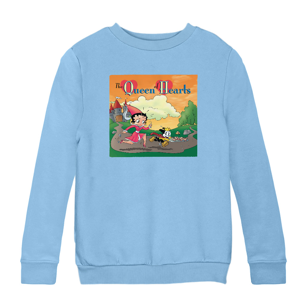 Betty Boop The Queen Of Hearts Kids Sweatshirt