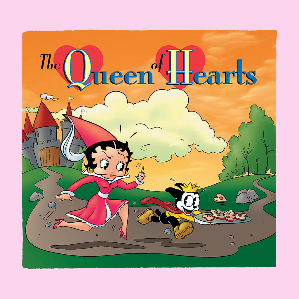Betty Boop The Queen Of Hearts Kids Hooded Sweatshirt