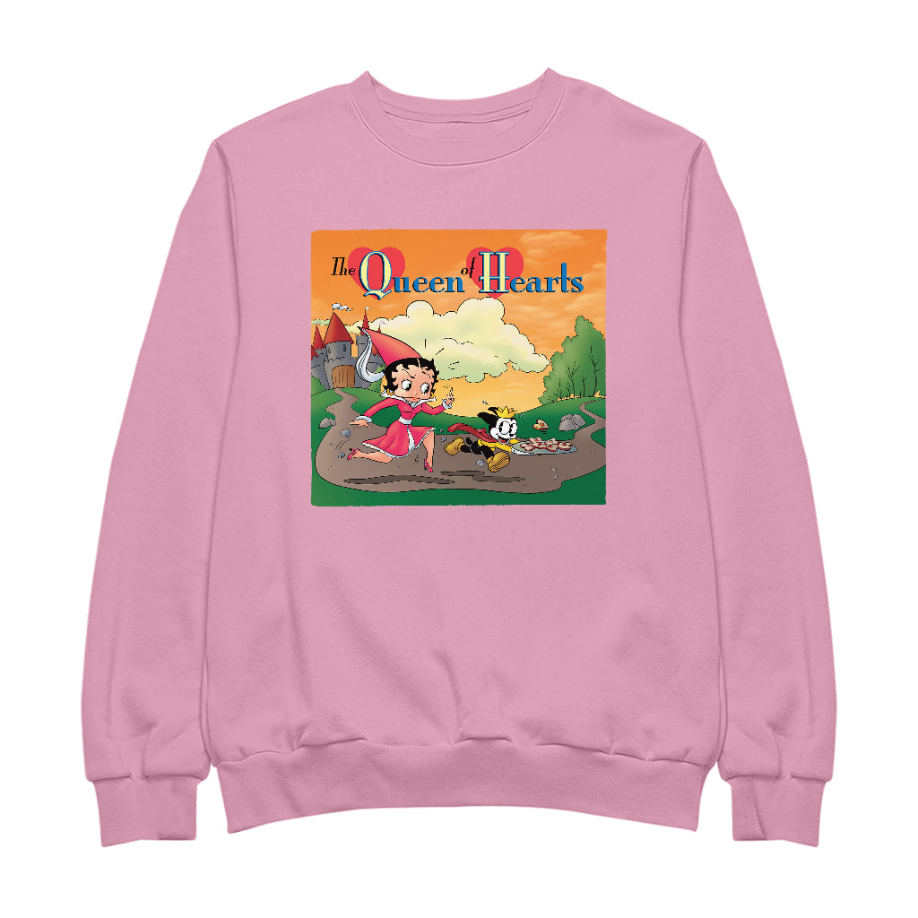 Betty Boop The Queen Of Hearts Men's Sweatshirt