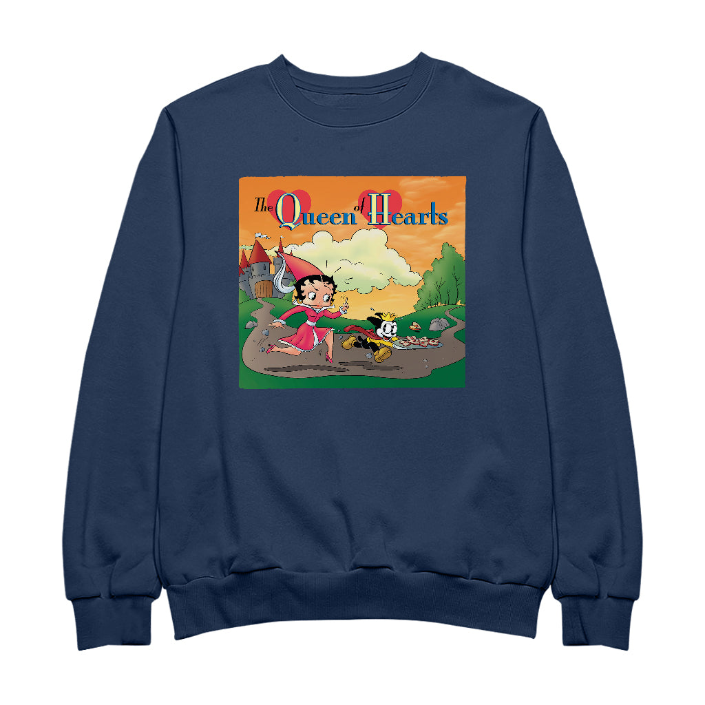 Betty Boop The Queen Of Hearts Men's Sweatshirt