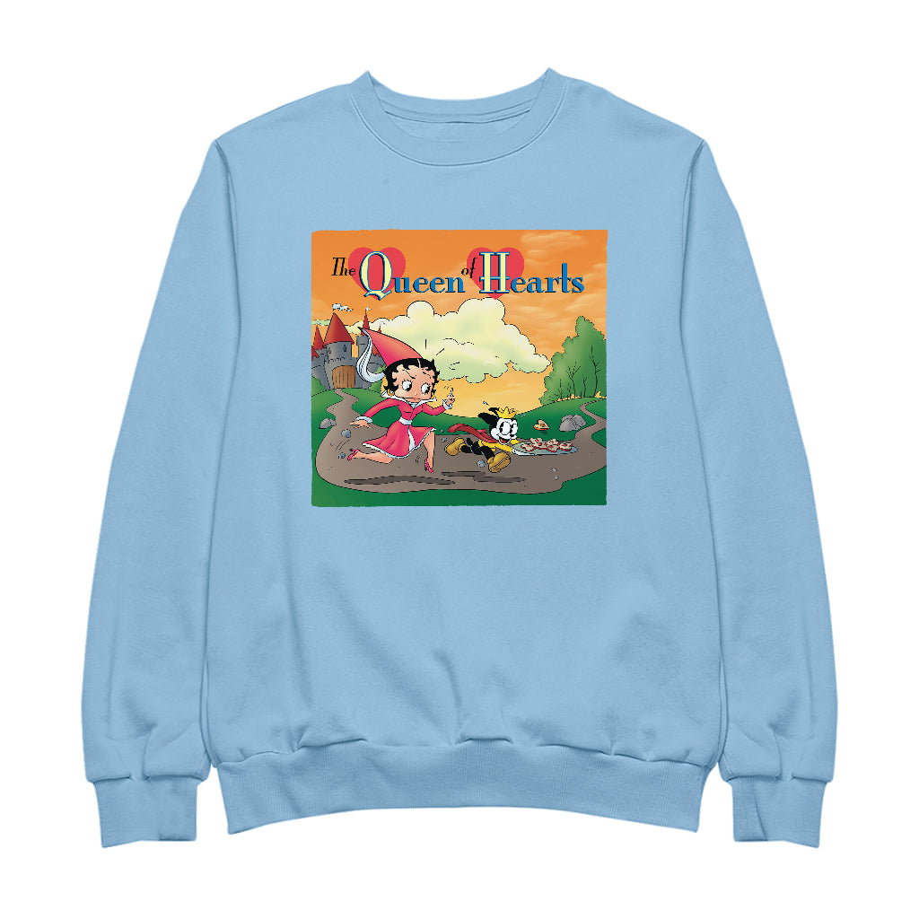 Betty Boop The Queen Of Hearts Men's Sweatshirt